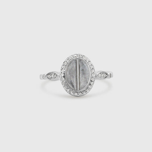 Split Stone Oval Ring