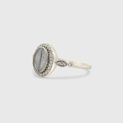 Split Stone Oval Ring
