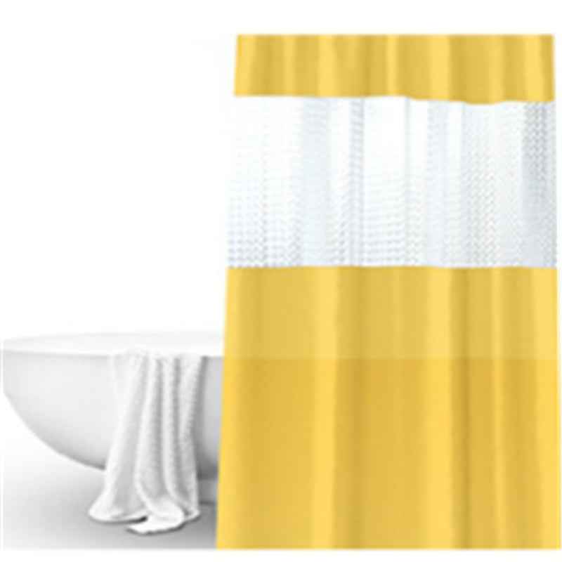 Pure color thick stitching shower curtain