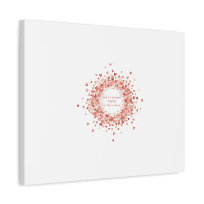 Tiny Heart Confetti Canvas | Matte Stretched Wall Art