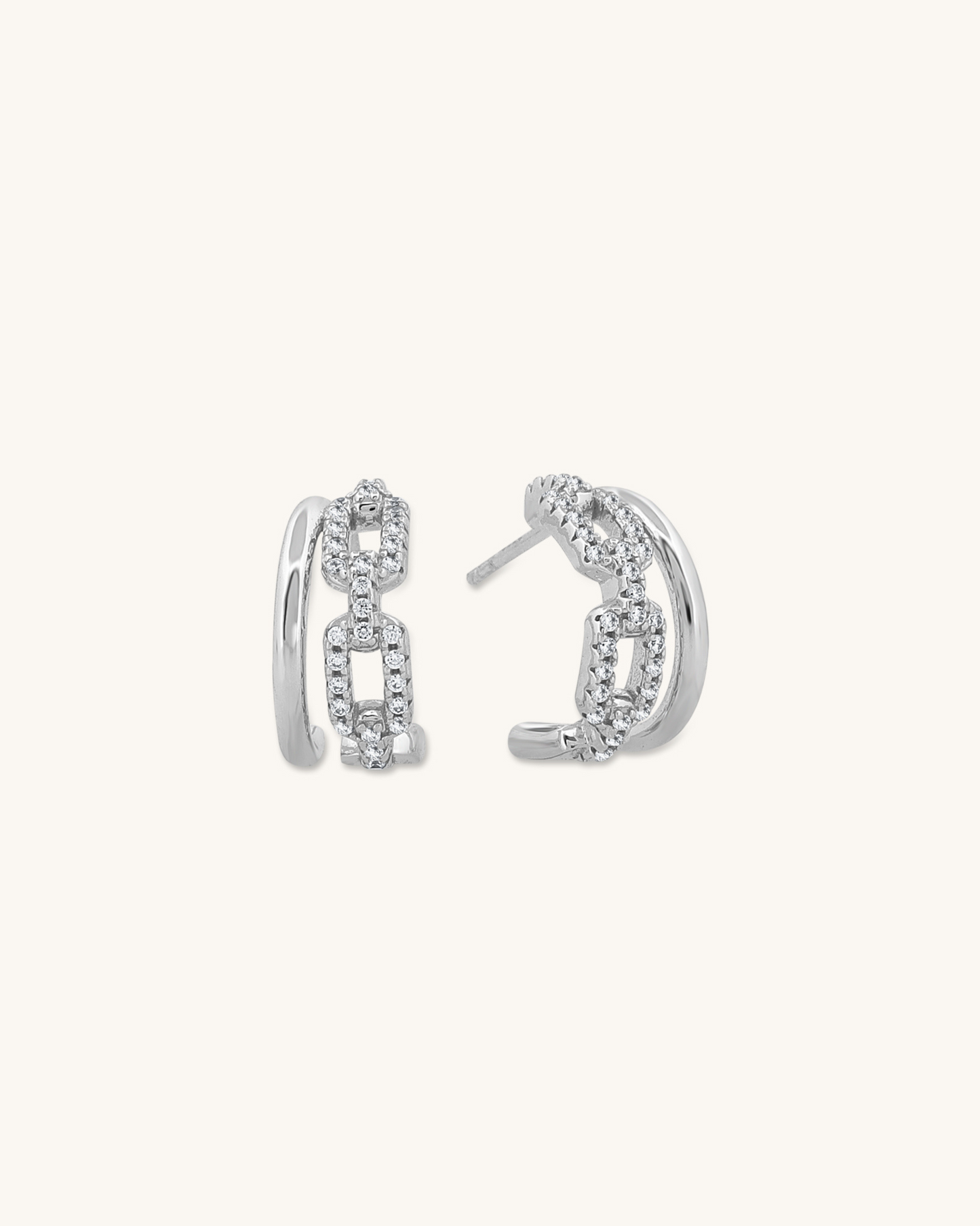 Double Paperclip Hoops