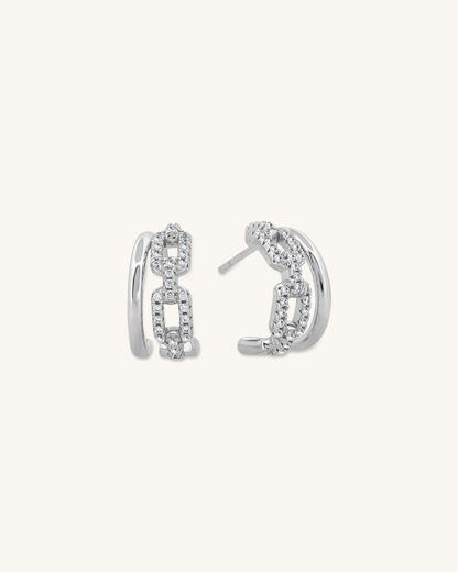 Double Paperclip Hoops