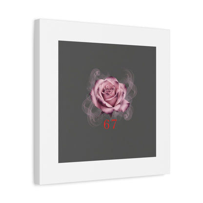 6 7 Valentine's Canvas | Viral Gothic Rose Wall Art | 6 7 Meaning Dark Romance