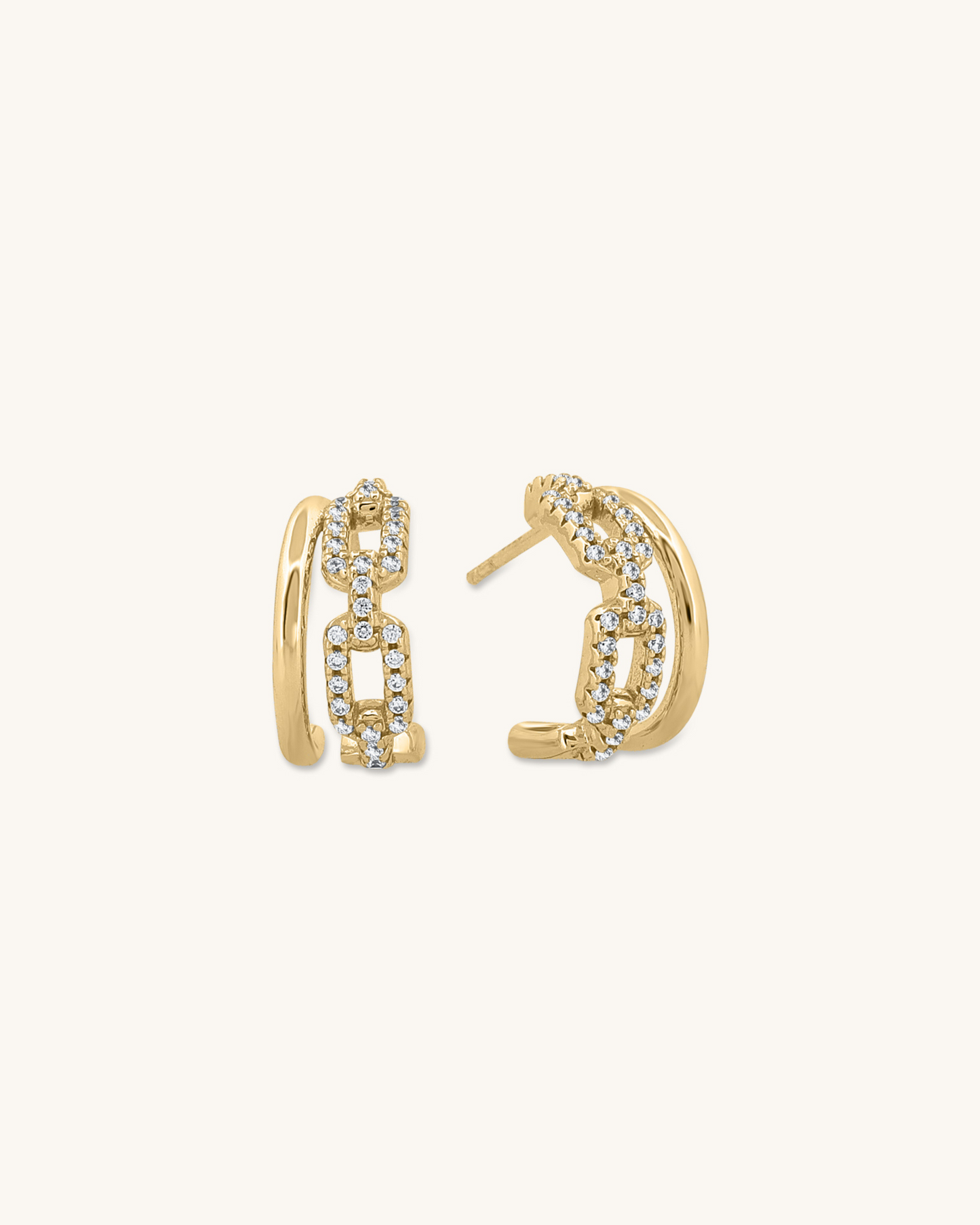 Double Paperclip Hoops