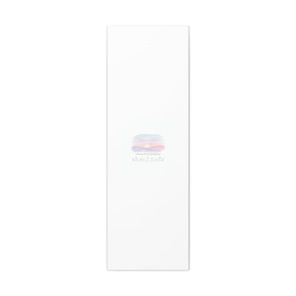 Choose Your Intentions Canvas, soft wellness poster, pastel gradient mindfulness art