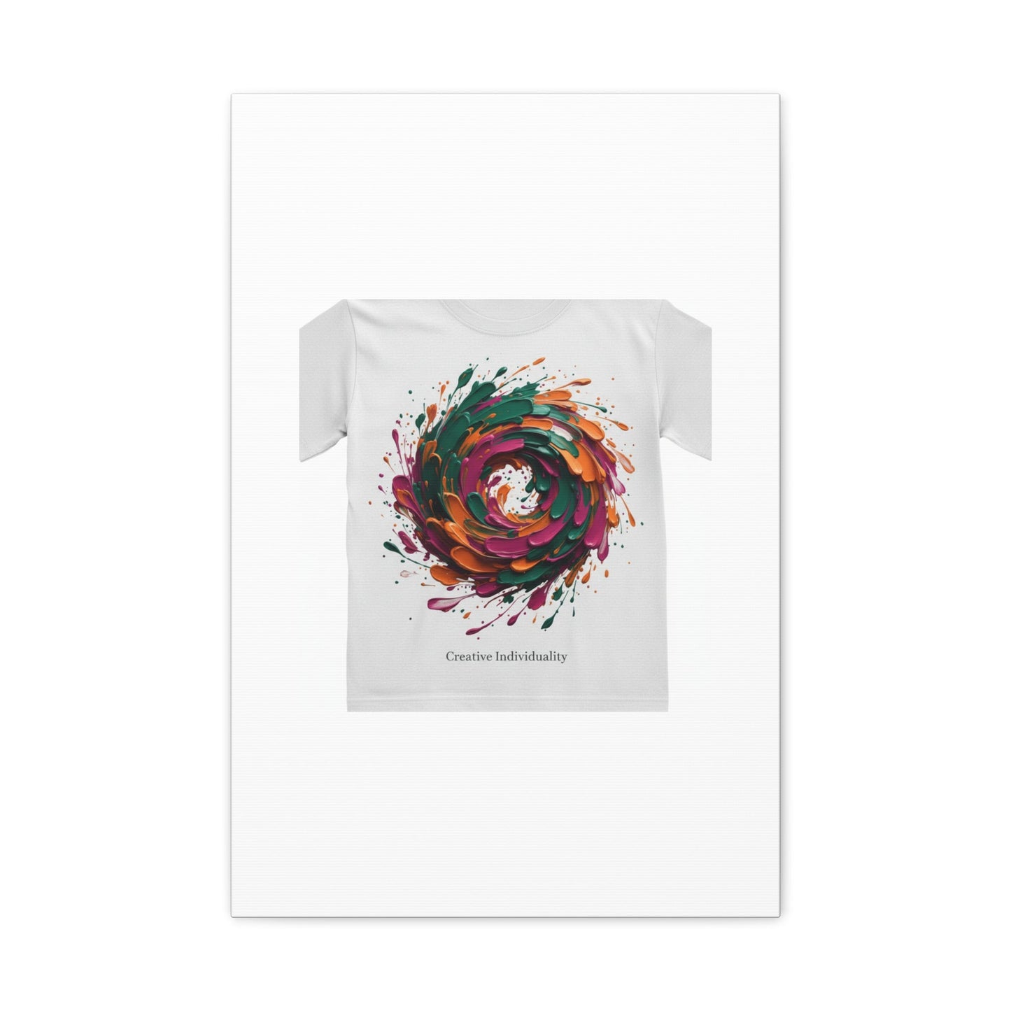 Painterly Abstract Floral Swirl Canvas | Matte Stretched Canvas