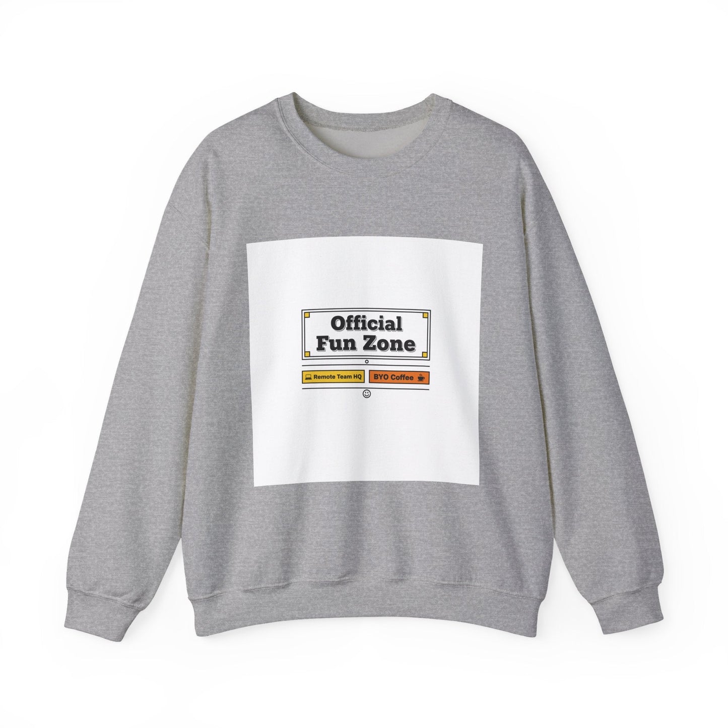 Official Fun Zone Sweatshirt | Office Sign Parody, Workplace Humor