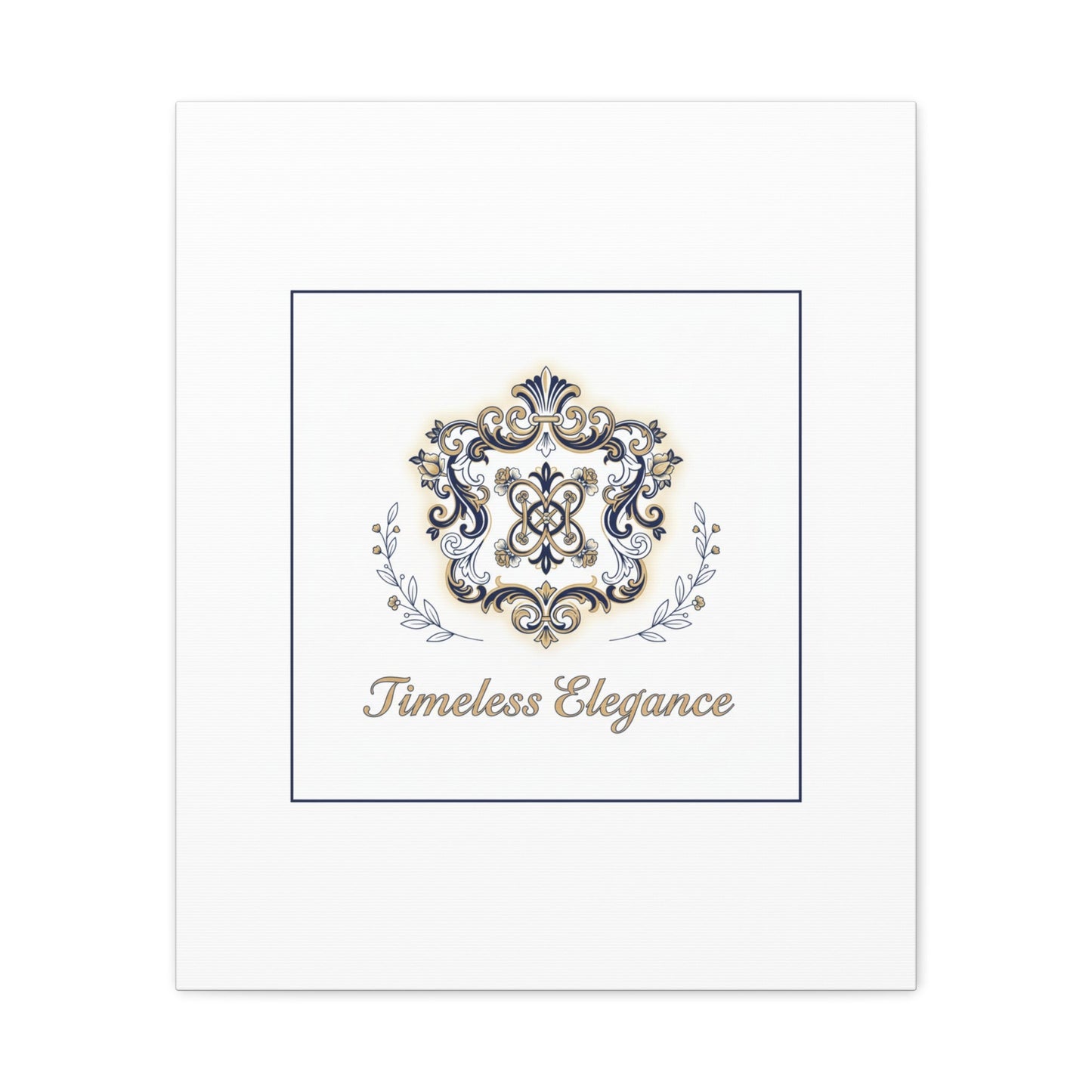 Ornate Brooch Emblem Canvas | Vintage Formalwear Accents, Baroque Print