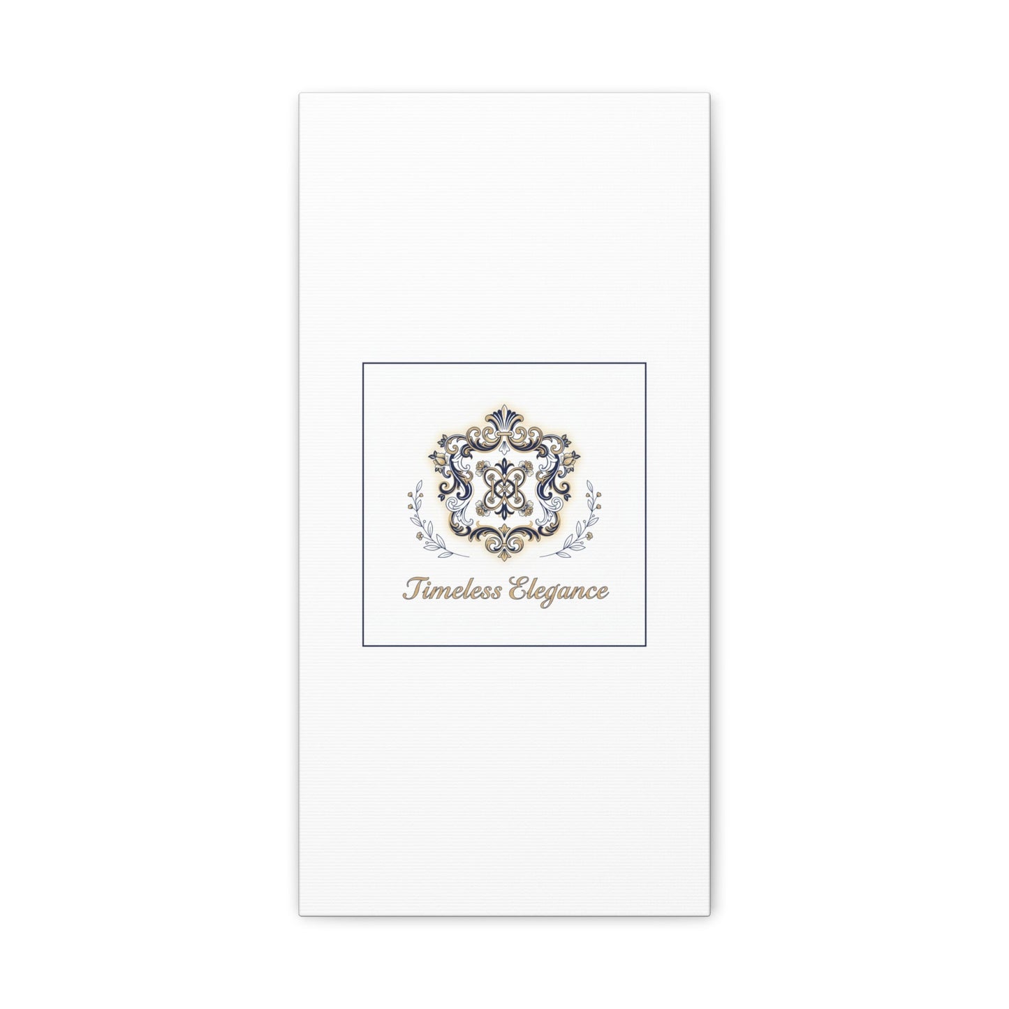 Ornate Brooch Emblem Canvas | Vintage Formalwear Accents, Baroque Print