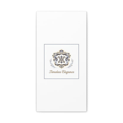 Ornate Brooch Emblem Canvas | Vintage Formalwear Accents, Baroque Print
