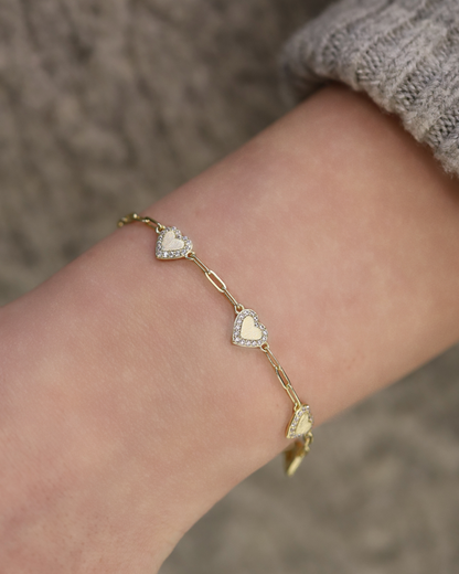 Matt Heart Bracelet