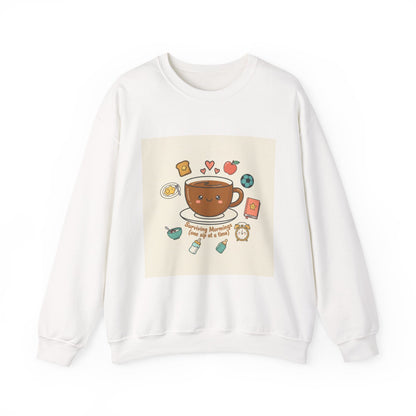 Morning Chaos Coffee Mom Sweatshirt | parenting morning humor, tired parent shirt