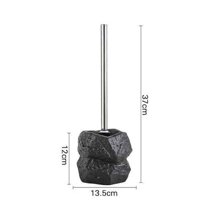 Retro Stone Toilet Brush Creative Bathroom Cleaning Brush