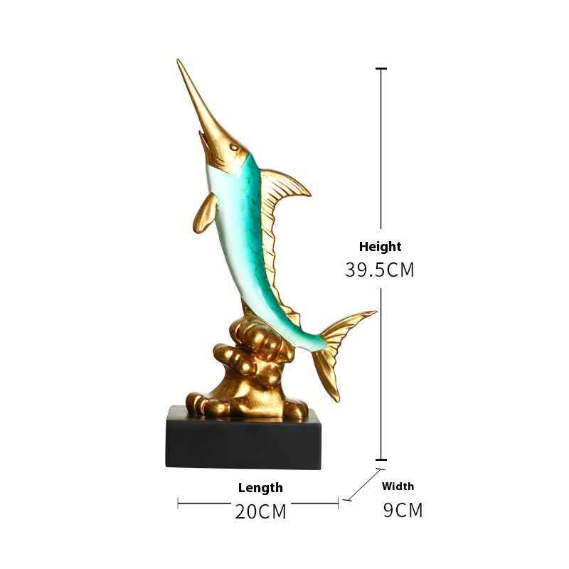 European Swordfish Decoration Creative Decorative Crafts