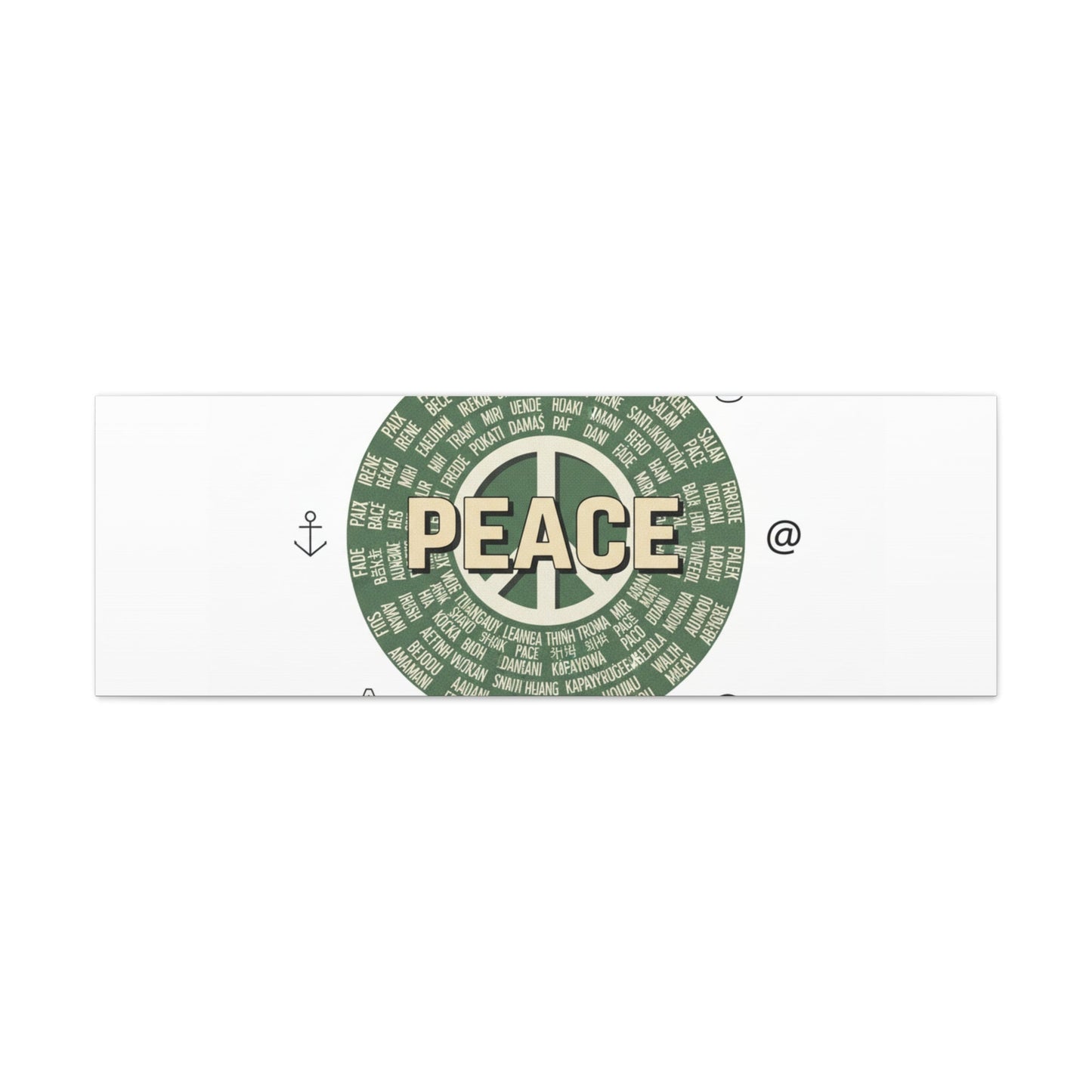 Peace doodle canvas | hand drawn sketch aesthetic, handwritten message