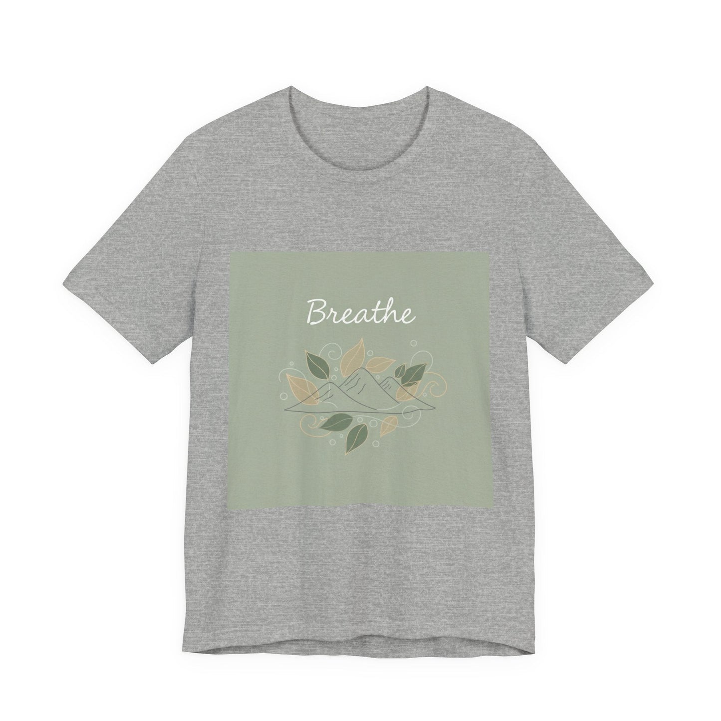 Breathe Leaf Line Tee | nature vibes, calming minimal