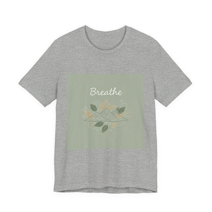 Breathe Leaf Line Tee | nature vibes, calming minimal