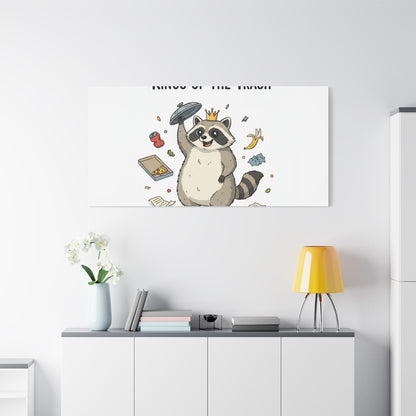 Kings of the Trash Canvas, Raccoon Doodle | Trash Panda, Goofy Critter Art