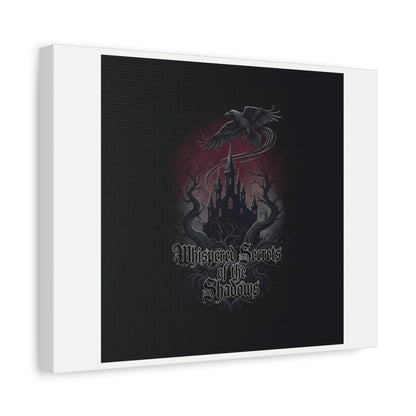 Whispered Secrets of the Shadows Castle Wall Art, Matte Canvas | Gothic Medieval Decor