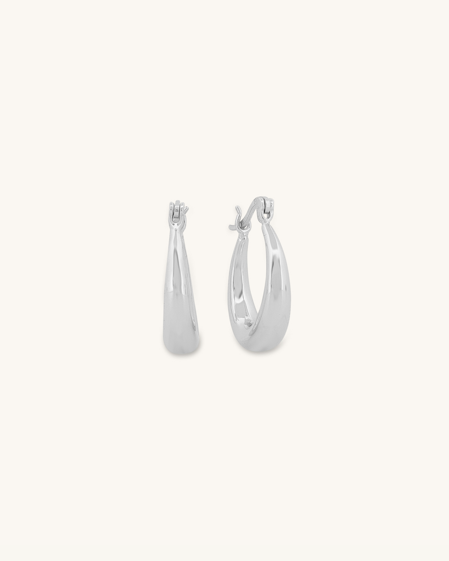 Plain Lily Hoops