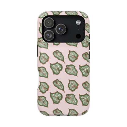 Begonia Pattern Phone Case – Dual Layer Protective Cover
