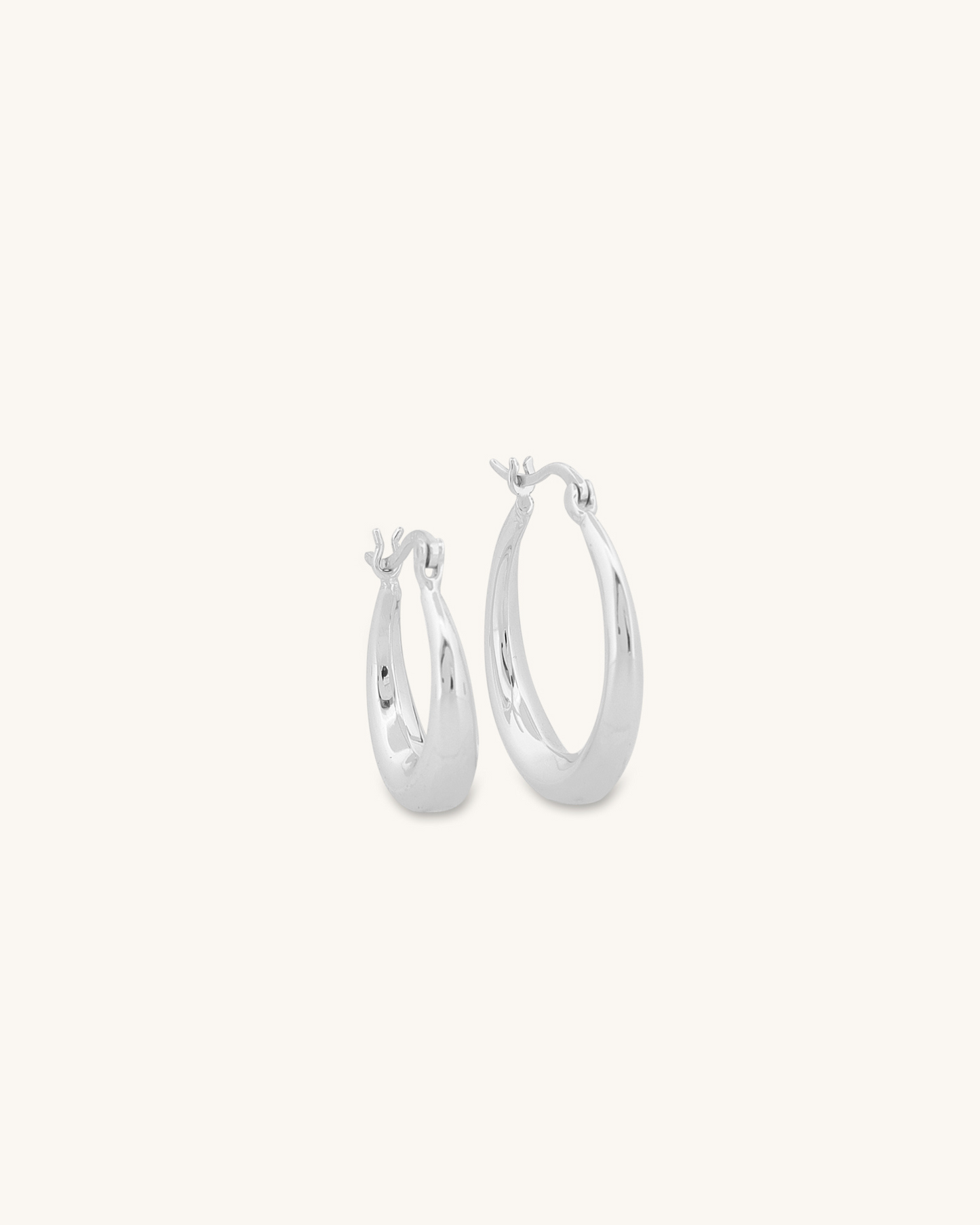 Plain Lily Hoops