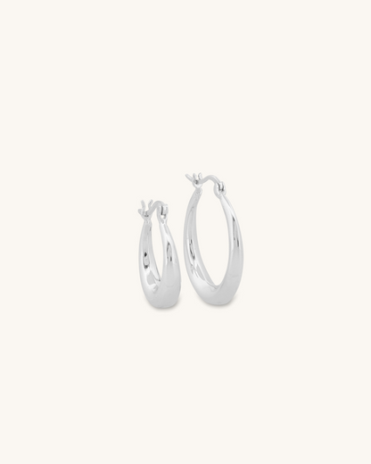 Plain Lily Hoops