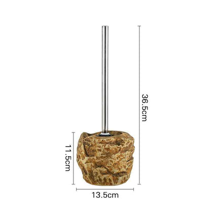 Retro Stone Toilet Brush Creative Bathroom Cleaning Brush