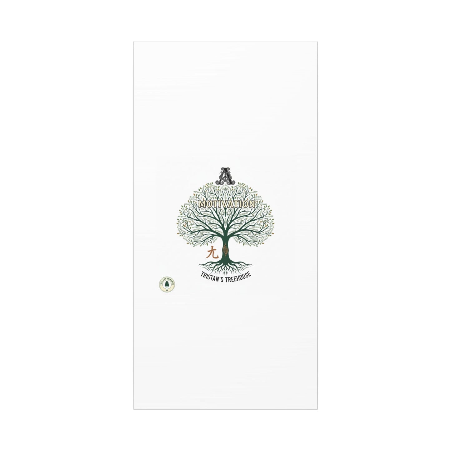 Handwritten Doodle Tree Canvas | Matte Stretched Wall Art