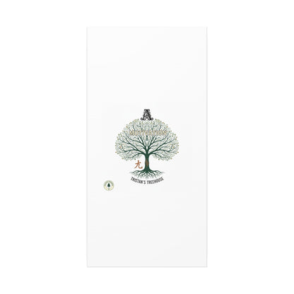 Handwritten Doodle Tree Canvas | Matte Stretched Wall Art