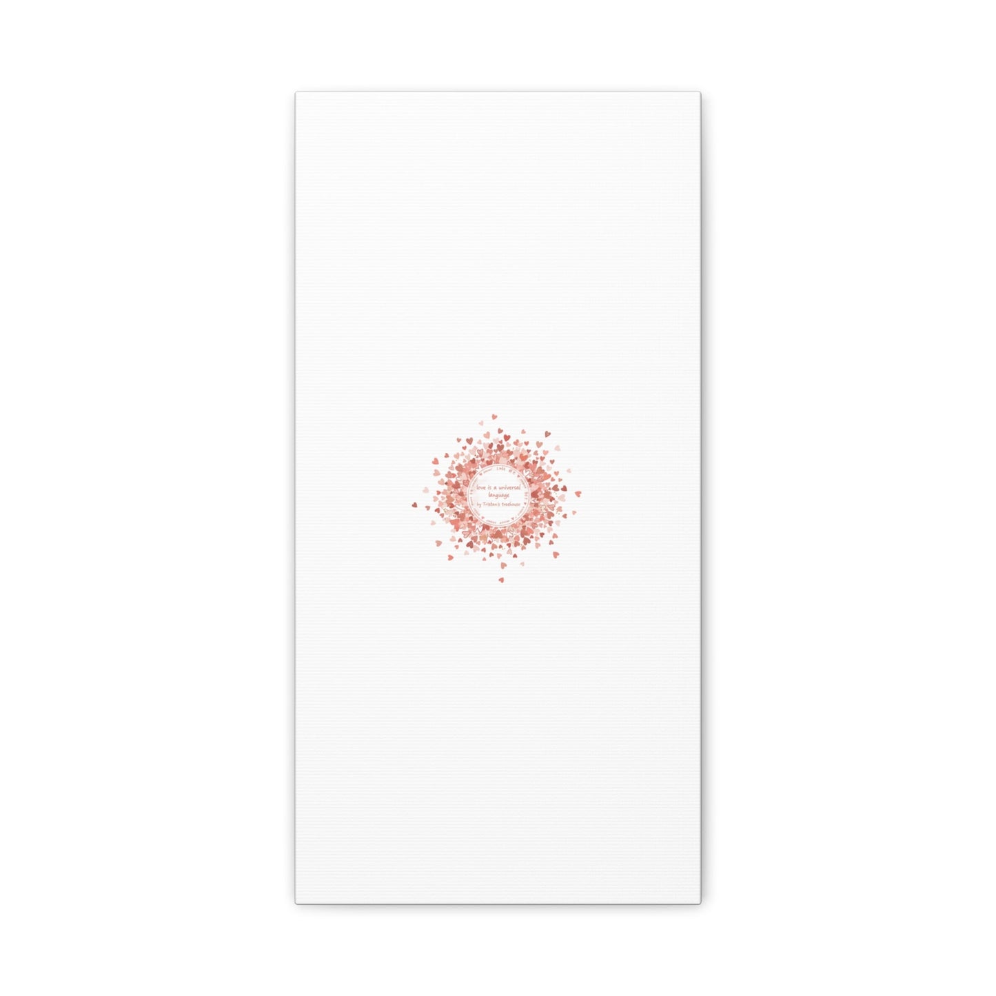 Tiny Heart Confetti Canvas | Matte Stretched Wall Art