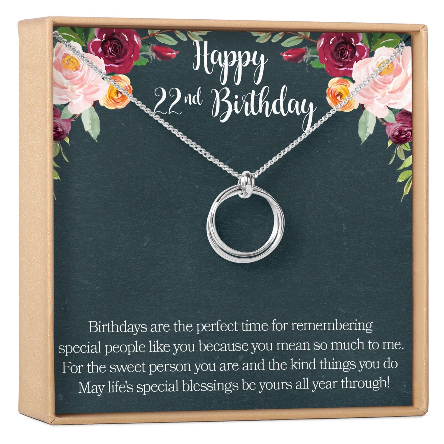 22nd Birthday Necklace