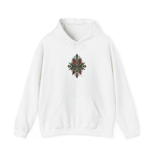 Dark Geometric Crest Hoodie | Gothic Occult Art Sweatshirt