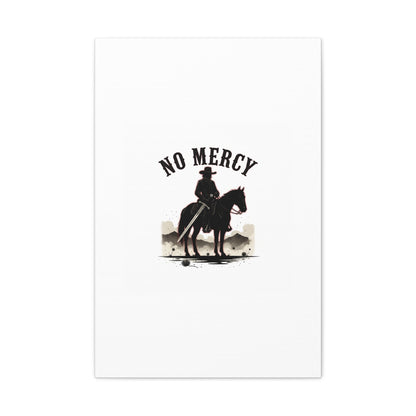 No Mercy Cowboy Skull Canvas | western skull art, gothic Americana