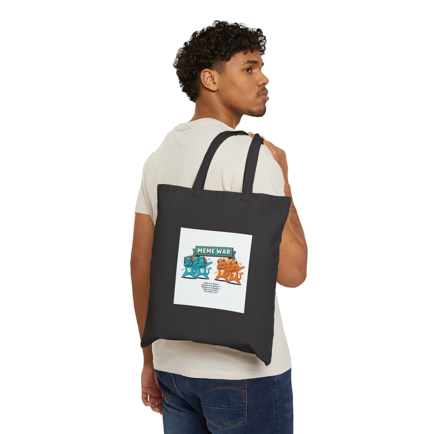 Six Seven Meme Tote Bag — Viral 67 Basketball Slang TikTok Trend Gift