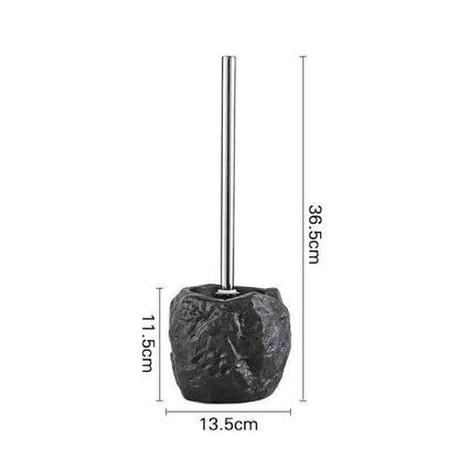 Retro Stone Toilet Brush Creative Bathroom Cleaning Brush