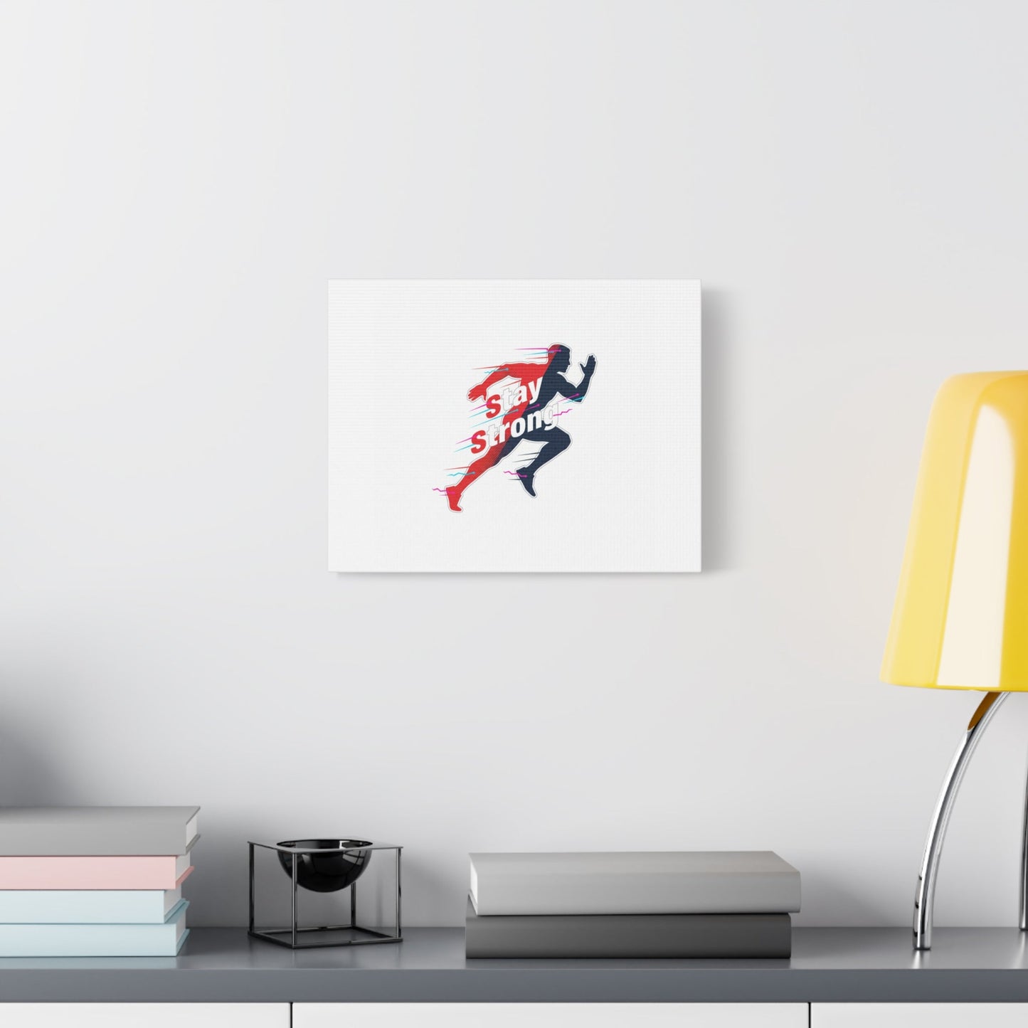 Stay Strong Runner Canvas | Fitness Motivation, Gym Wall Art