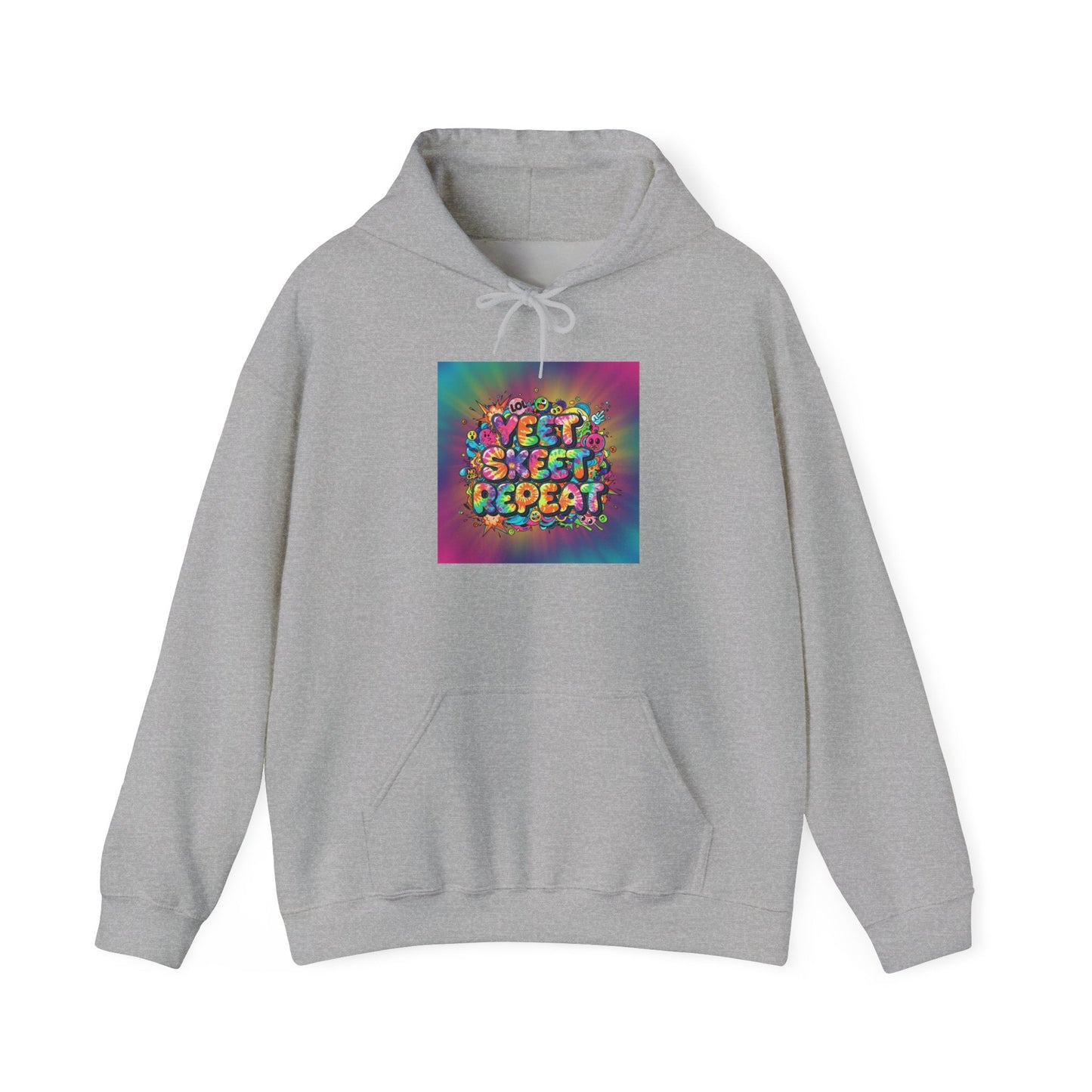 SWEET SWEET REPEAT Hoodie | slogan & glitch graphic, meme phrase