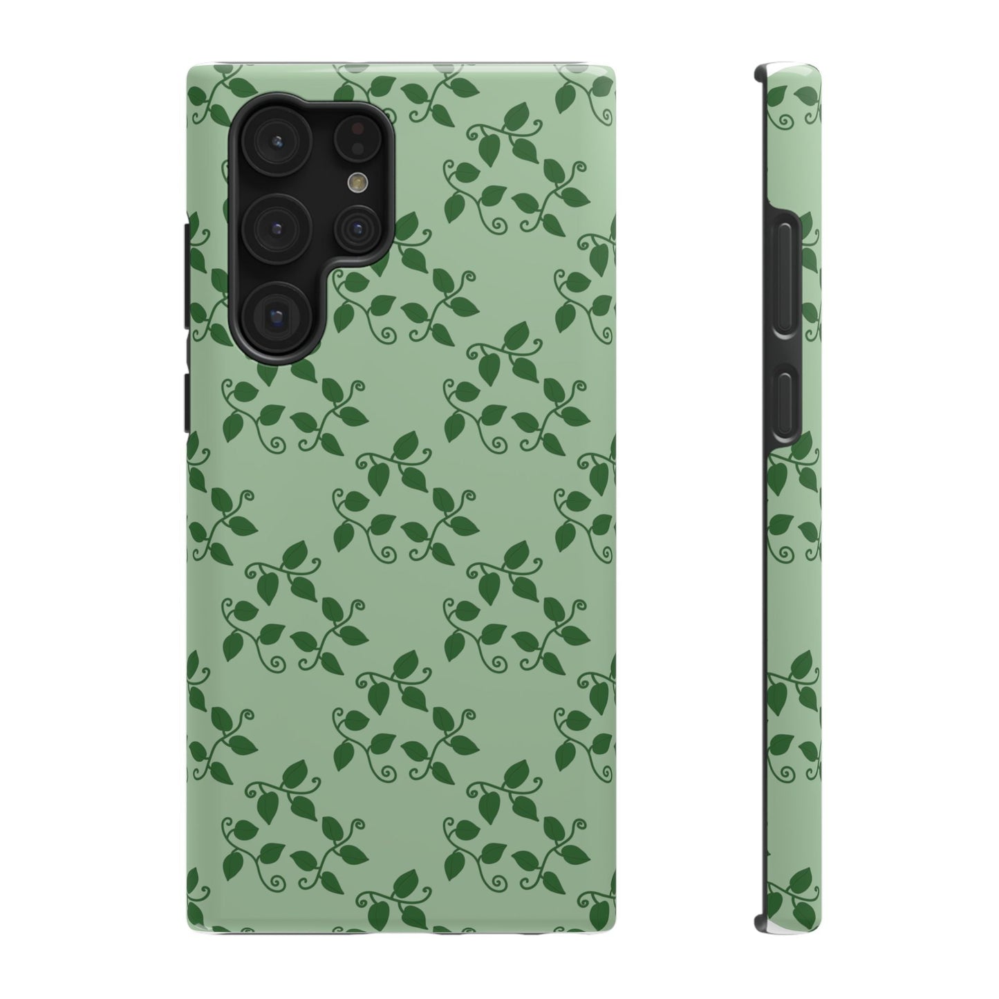 Pothos Pattern Phone Case – Dual Layer Protective Cover