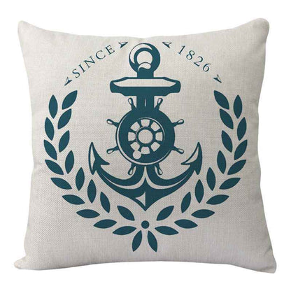 New Lighthouse Anchor Digital Printing Linen Pillowcase