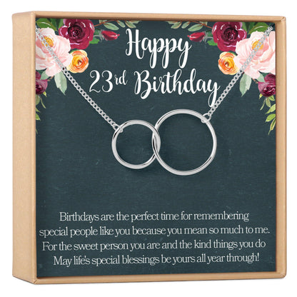 23rd Birthday Necklace