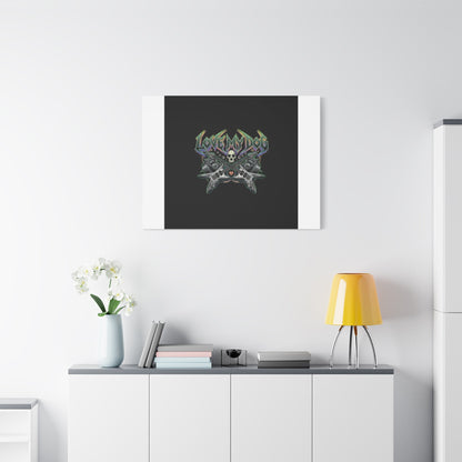 Love My Dog metal font Canvas | gothic wellness quote, edgy self-care merch