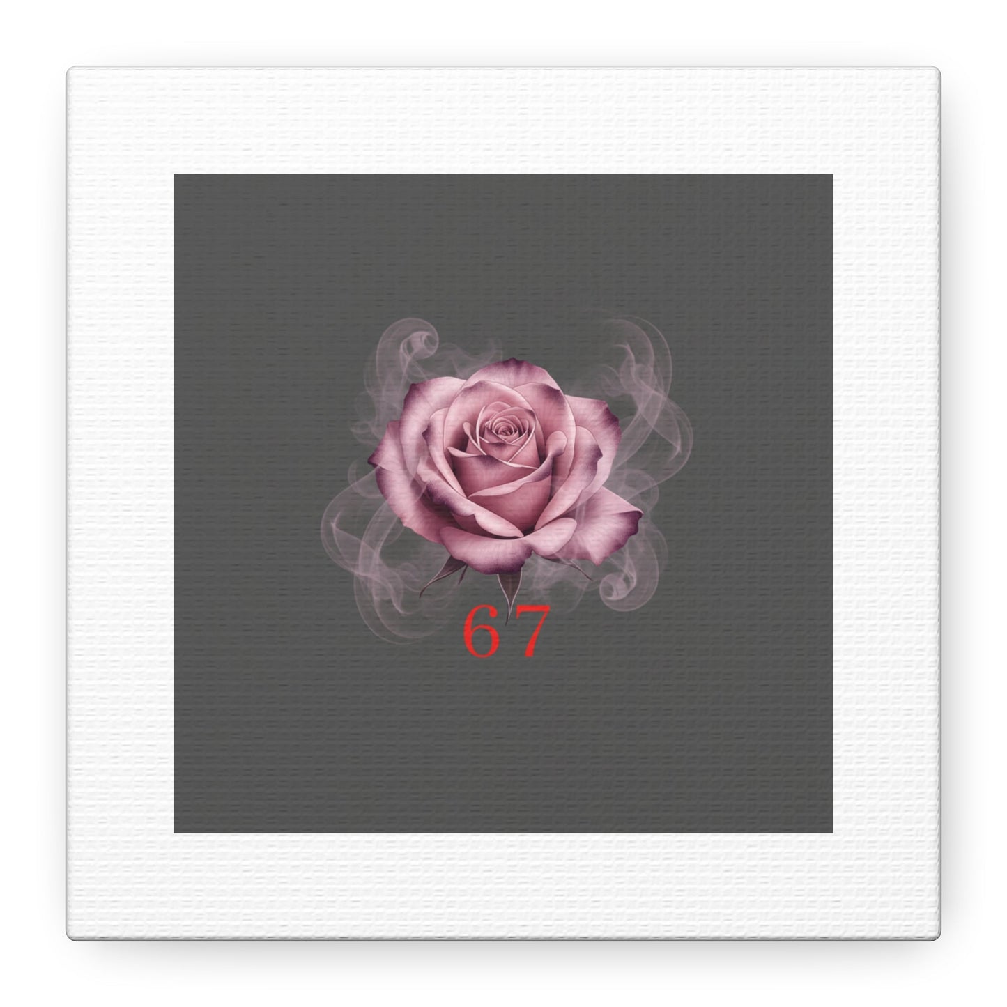 6 7 Valentine's Canvas | Viral Gothic Rose Wall Art | 6 7 Meaning Dark Romance