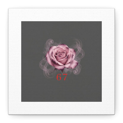 6 7 Valentine's Canvas | Viral Gothic Rose Wall Art | 6 7 Meaning Dark Romance