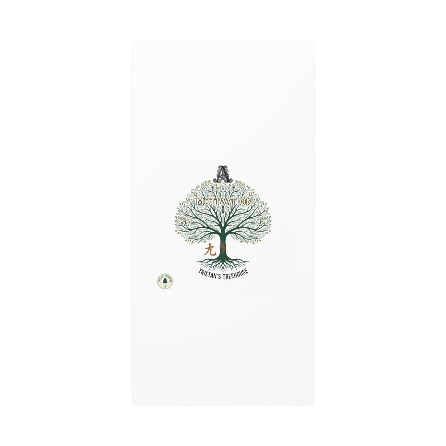 Handwritten Doodle Tree Canvas | Matte Stretched Wall Art