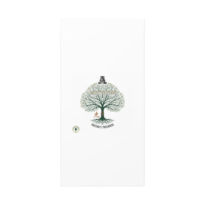 Handwritten Doodle Tree Canvas | Matte Stretched Wall Art