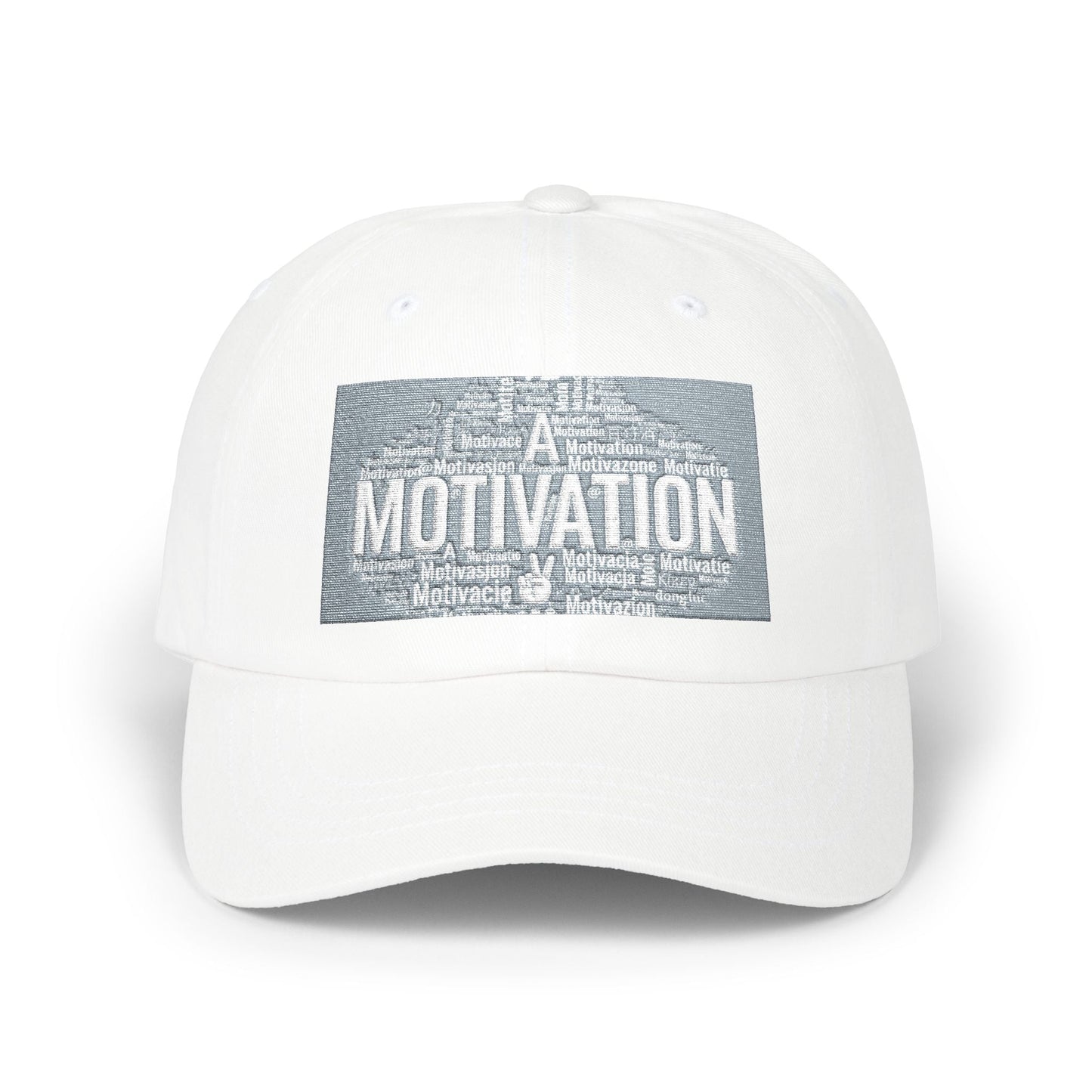 Motivation Is a Universal Language Dad Cap — Classic Embroidered Baseball Hat