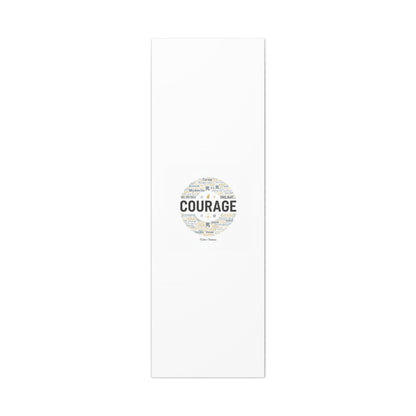 Courage Word Cloud Canvas | Fresh-Start Minimalism art print