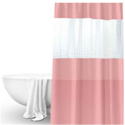 Pure color thick stitching shower curtain