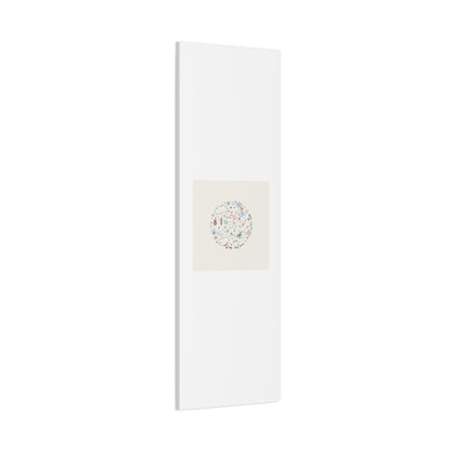 Doodle Circle Line Drawing Matte Canvas, Hand-Drawn Sketch Art